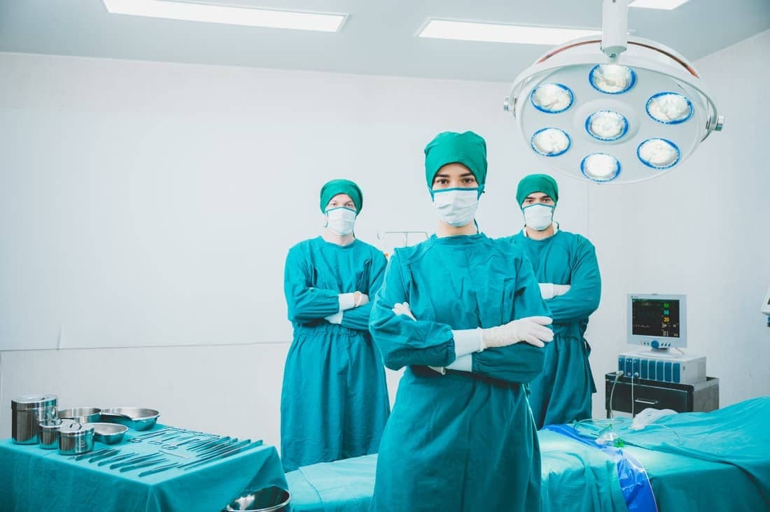 Professional Surgeon Doctor Person Working in Hospital
